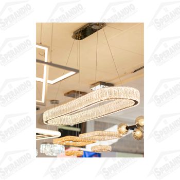 PENDETE CRISTAL OVAL 1000X3000MM 65W 3000K - LUCLAIR