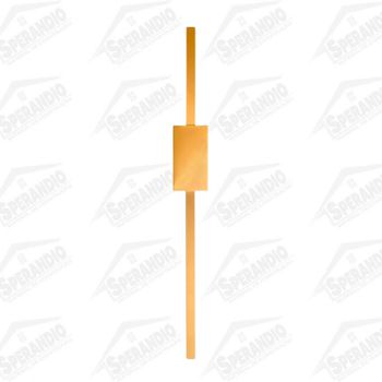 ARANDELA RETILINE LED 22W GOLD 127V - BRONZEARTE