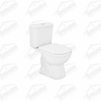 KIT COMBO VASO ACOPLADO FLOX BRANCO C/ASSENTO - FIORI