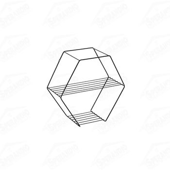 PRATELEIRA HEXAGONAL DECORA BLACK - ARTHI