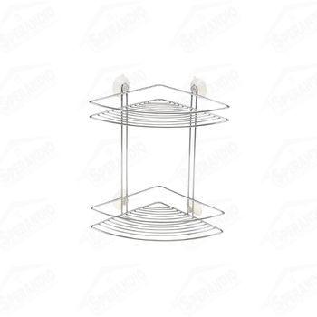 PRATELEIRA/CANTONEIRA DUPLA CROMADA - ARTHI