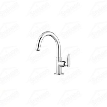 TORNEIRA MESA BICA ALTA PARA BANHEIRO ALLURE CROMADO - VIQUA