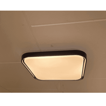 PLAFON LED 29W QUADRADO PRETO