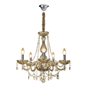 LUSTRE CLASSICO 5L E14 CR AMBAR