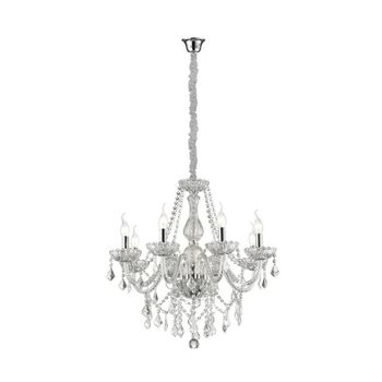 LUSTRE CLASSICO 8L E14 CR TRANSP
