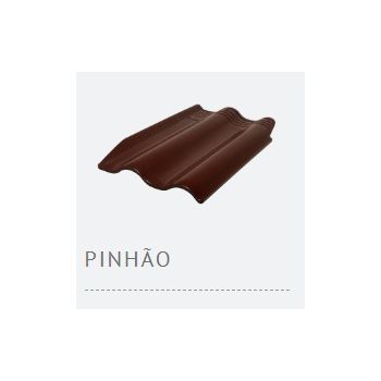 TELHA ESMALTADA 1 FACE TETTOLIT PINHAO VINHO - 7,8 PC/M2 (10%QUEDA MIN.)