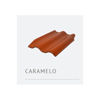 TELHA ESMALTADA 2 FACES TETTOLIT CARAMELO - 7,8 PC/M2 (10%QUEDA MIN.)