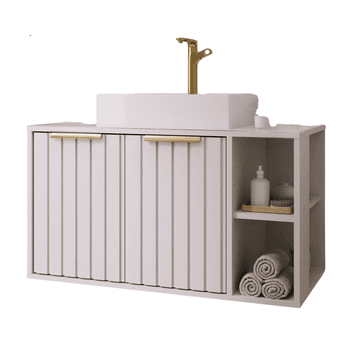 ARMARIO BANH.NORUEGA 80CM BRANCO