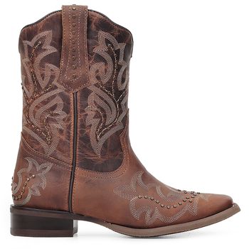 Bota Western Feminina Vimar Boots 13157 Fossil Castanho - Store Country