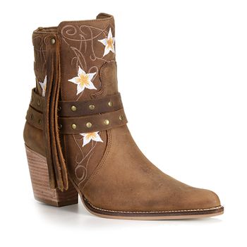 Bota Country Feminina Capelli Boots Fossil Castanho - Store Country