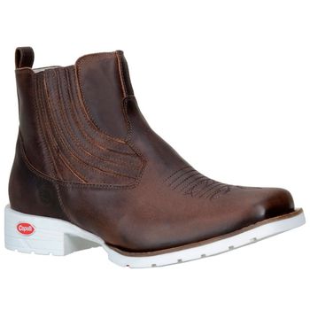 Botina Texana Masculina Capelli Boots Fóssil Café - Store Country