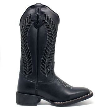 Bota Texana Feminina High Country 5879 Napa Gucci Black - Store Country