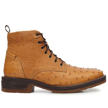 Coturno Strong Shock Vimar Boots 85012 Avestruz Original Conhaque - Store Country