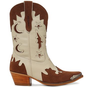 Bota Country Feminina Vimar Boots 11259 Napa Comfort Marfim - Store Country
