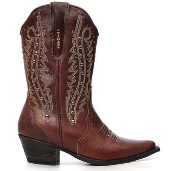 Bota Country Feminina Vimar Boots 11291 Atlanta Café - Store Country