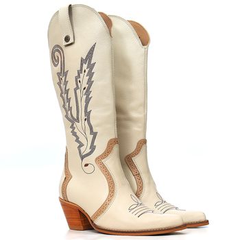 Bota Country Feminina Vimar Boots 10245 Milano Gelo - Store Country