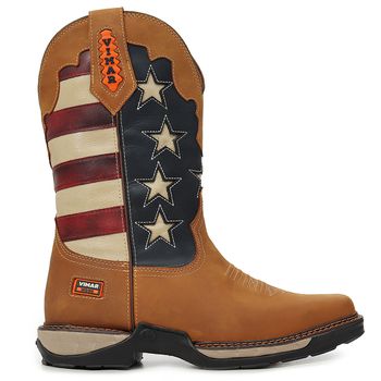 Bota Texana Vimar Boots Usa Eua Couro Legitimo Dallas Bambu - Store Country