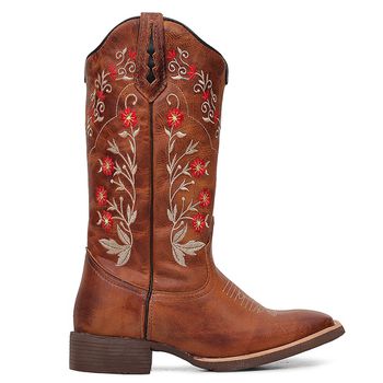 Bota Texana Feminina High Country 145852 Fossil Camel - Store Country