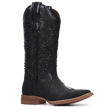 Bota Western Feminina Vimar Boots 13103 Arraia Preto - Store Country