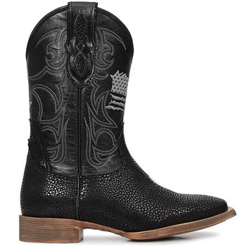 Bota Texana Masculina Vimar Boots 81365 Arraia Internacional Rpl Preto - Store Country