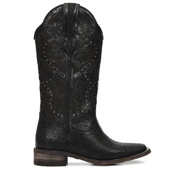 Bota Texana Feminina Vimar Boots 13103 Splash Arraia Internacional Rpl Preto - Store Country
