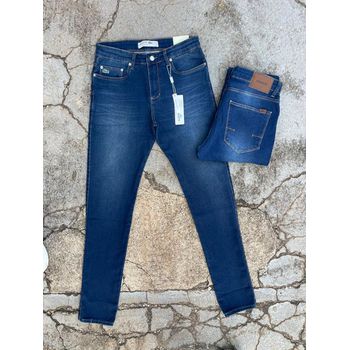 CALÇA JEANS LAC LAVAGEM AZUL ESCURA ESTASTANO SLIN... - TCHUCO STORE - GRANDES MARCAS