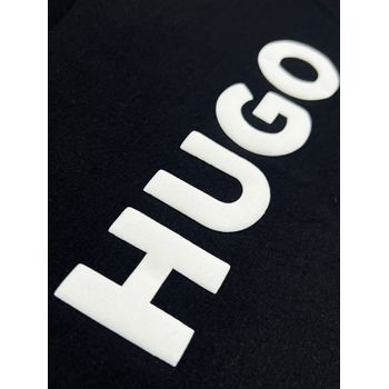 Camiseta Hugo Boss Malha Coton Sofit Preta Com Esc... - TCHUCO STORE - GRANDES MARCAS