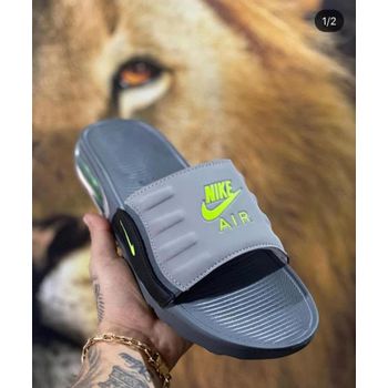 Chinelo Slid NK Air Max 90 Camden Chumbo Verde - C... - TCHUCO STORE - GRANDES MARCAS