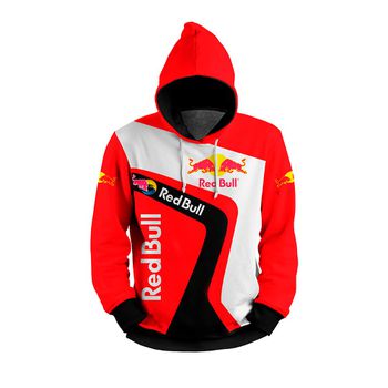 MOLETOM COM CAPUZ RED BULL VERMELHO - MF10 - TCHUCO STORE - GRANDES MARCAS