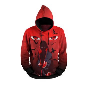 MOLETOM COM CAPUZ ITACHI UCHIHA - MF44 - TCHUCO STORE - GRANDES MARCAS