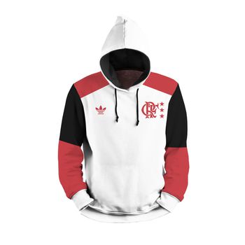 MOLETOM COM CAPUZ TIME FLAMENGO BRANCO - MF110 - TCHUCO STORE - GRANDES MARCAS