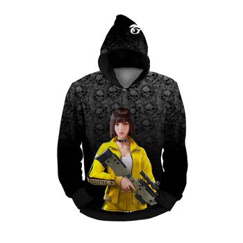 MOLETOM COM CAPUZ PERSONAGEM KELLY FREE FIRE - MF... - TCHUCO STORE - GRANDES MARCAS