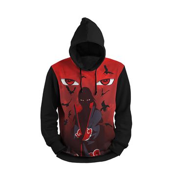 MOLETOM COM CAPUZ ITACHI UCHIHA CEU - MF132 - TCHUCO STORE - GRANDES MARCAS