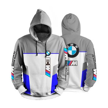 MOLETOM PERSONALIZADO 3D BMW CINZA - MF121B - TCHUCO STORE - GRANDES MARCAS