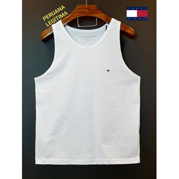 Camiseta Básica Regata Tommy Branca - RegataB-7892 - TCHUCO STORE - GRANDES MARCAS