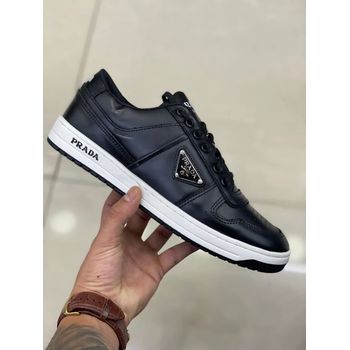 Tenis Prada DowntownCouro Preto Preto - prada-02 - TCHUCO STORE - GRANDES MARCAS