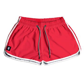 SHORT PRAIA FEMININO VERMELHO LISO - FM1118 - TCHUCO STORE - GRANDES MARCAS