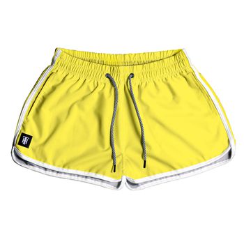 SHORT PRAIA FEMININO AMARELO NEON - FM1121 - TCHUCO STORE - GRANDES MARCAS