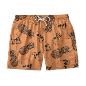 SHORT PRAIA CAVEIRA ABACAXI - SH0519 - TCHUCO STORE - GRANDES MARCAS