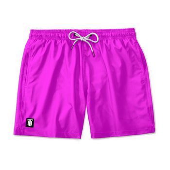 SHORT PRAIA CARNAVRAU ROSA FUCSIA NEON - SH1033 - TCHUCO STORE - GRANDES MARCAS