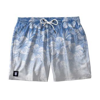 SHORT PRAIA FLORAL HAWAI AZUL - SH1332 - TCHUCO STORE - GRANDES MARCAS