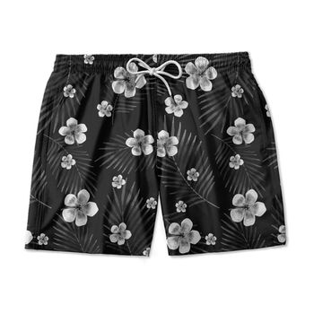 SHORT PRAIA FLORAL BRANCO - SH0943 - TCHUCO STORE - GRANDES MARCAS