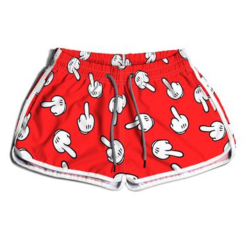 SHORT PRAIA FEMININO DEDOS VERMELHO - FM0922 - TCHUCO STORE - GRANDES MARCAS