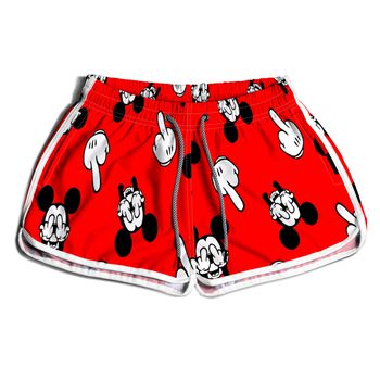 SHORT PRAIA FEMININO MICKEY DEDOS - FM0985 - TCHUCO STORE - GRANDES MARCAS