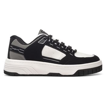 Tênis Street Flip Logus Branco e Preto - TENISLOG