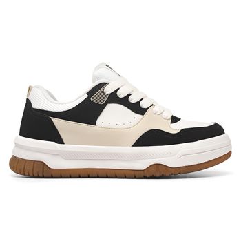 Tênis Casual Street Classic Branco e Preto - TENISLOG