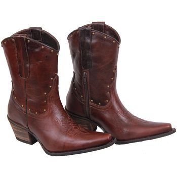 Bota Feminina Tucson - Couro Atlanta Castanho - So... - Tucson Boots