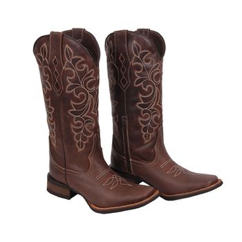 Bota Feminina Texana Tucson - Couro Fóssil Café - ... - Tucson Boots