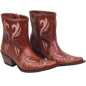 Bota Feminina Texana Tucson Boots - Couro Euro Tex... - Tucson Boots