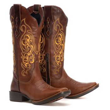 Bota Texana Feminina Tucson Boots - Couro Euro Tex... - Tucson Boots